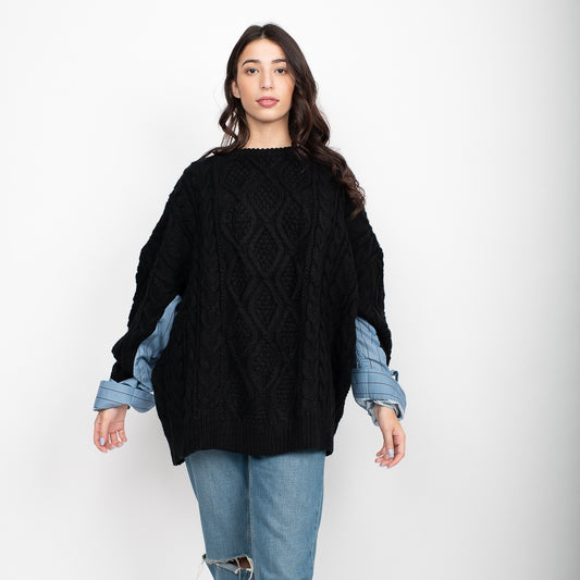 Shirt Patchwork Sweater