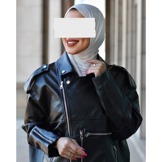 Mid Length Leather Jacket