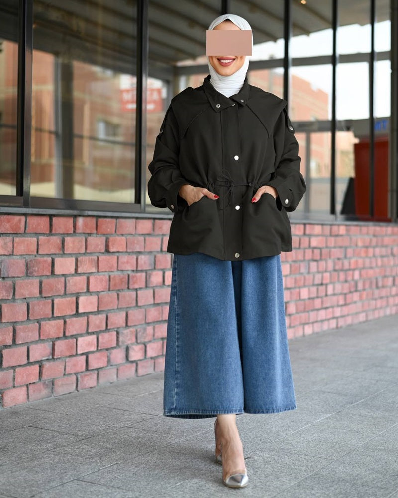 Stylish Short Trench Coat