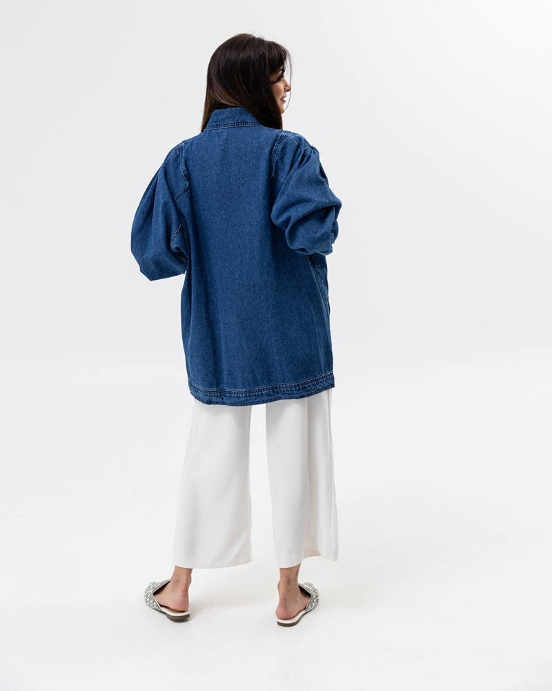 Jeans Jacket with Crystal