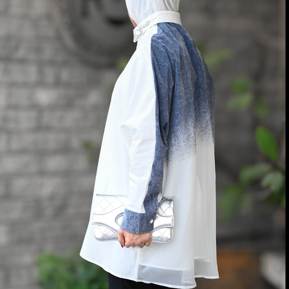 Ombre Shirt w/ Crystals