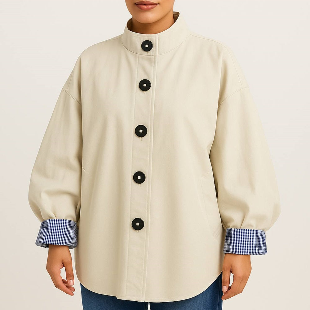 Beige Jacket with Buttons