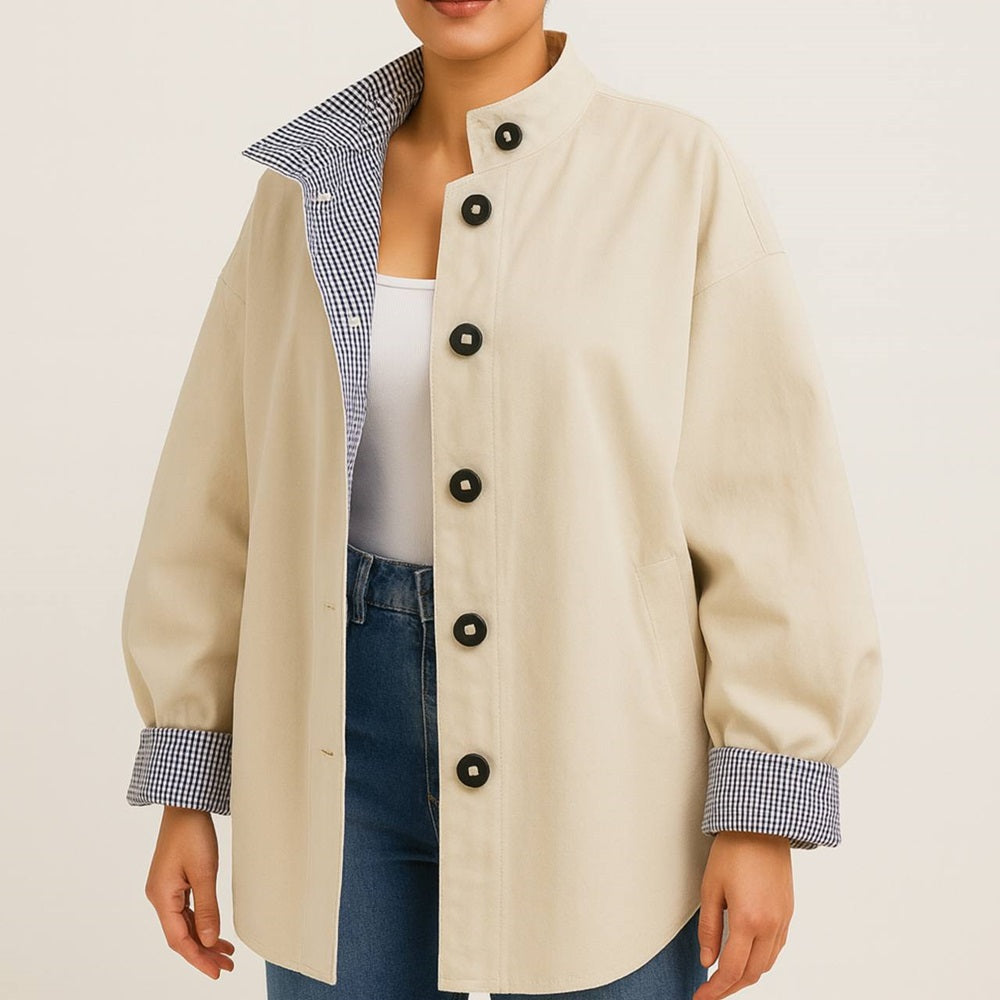 Beige Jacket with Buttons