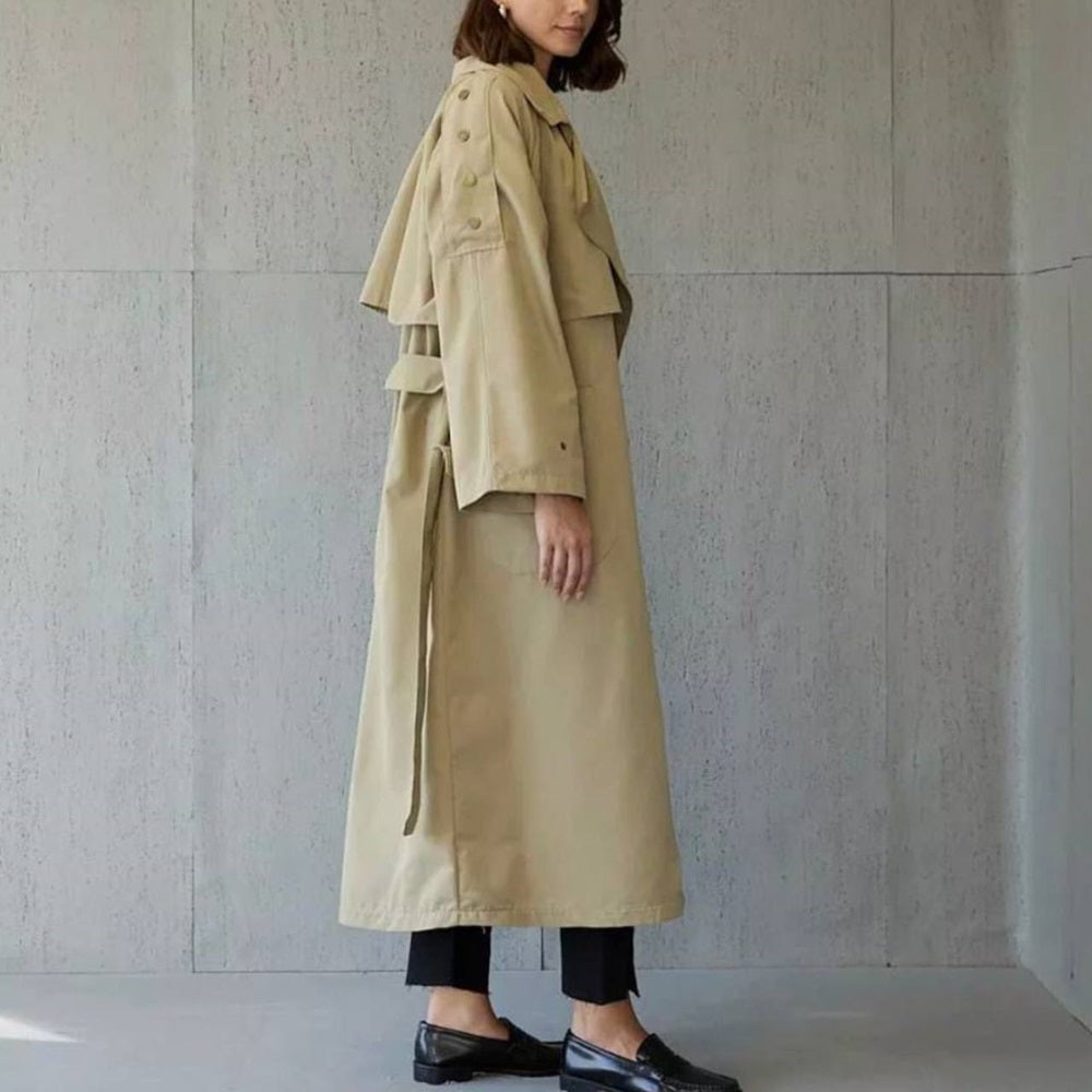 Buttoned Trench Coat
