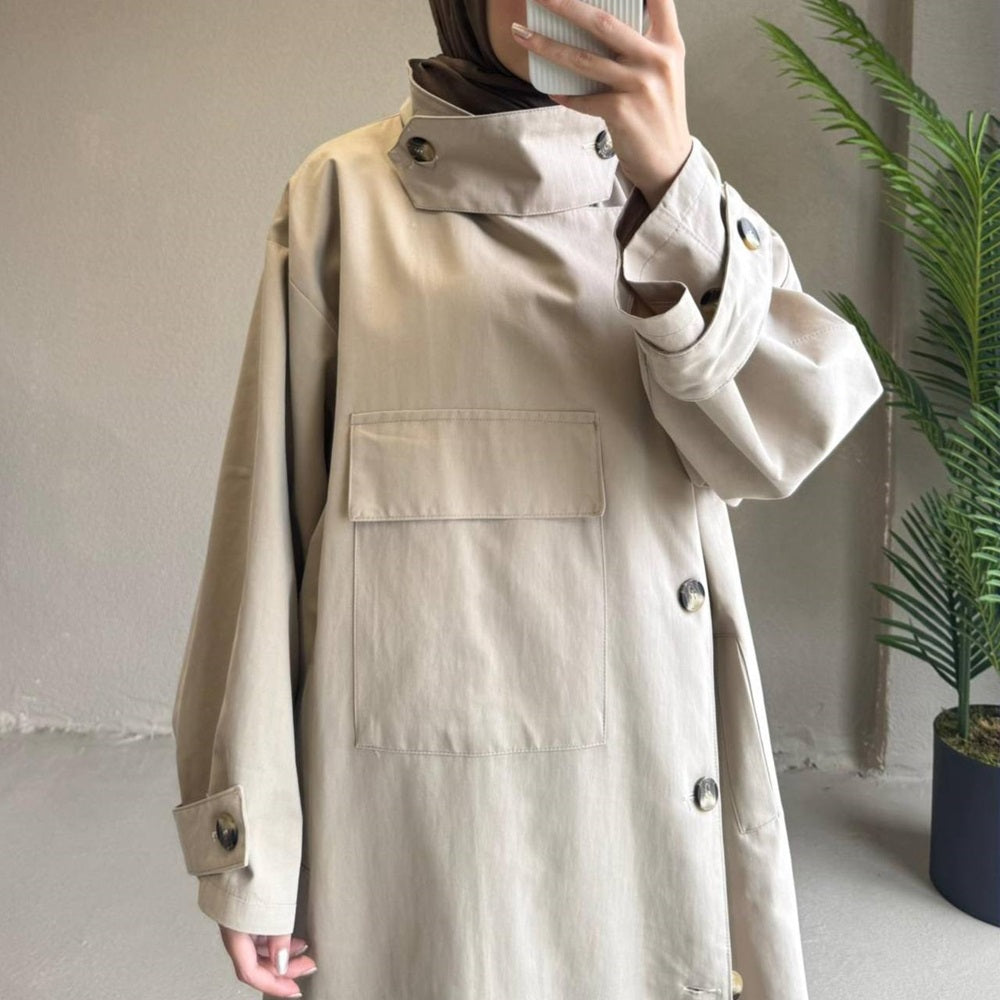 Long Jacket with Pockets