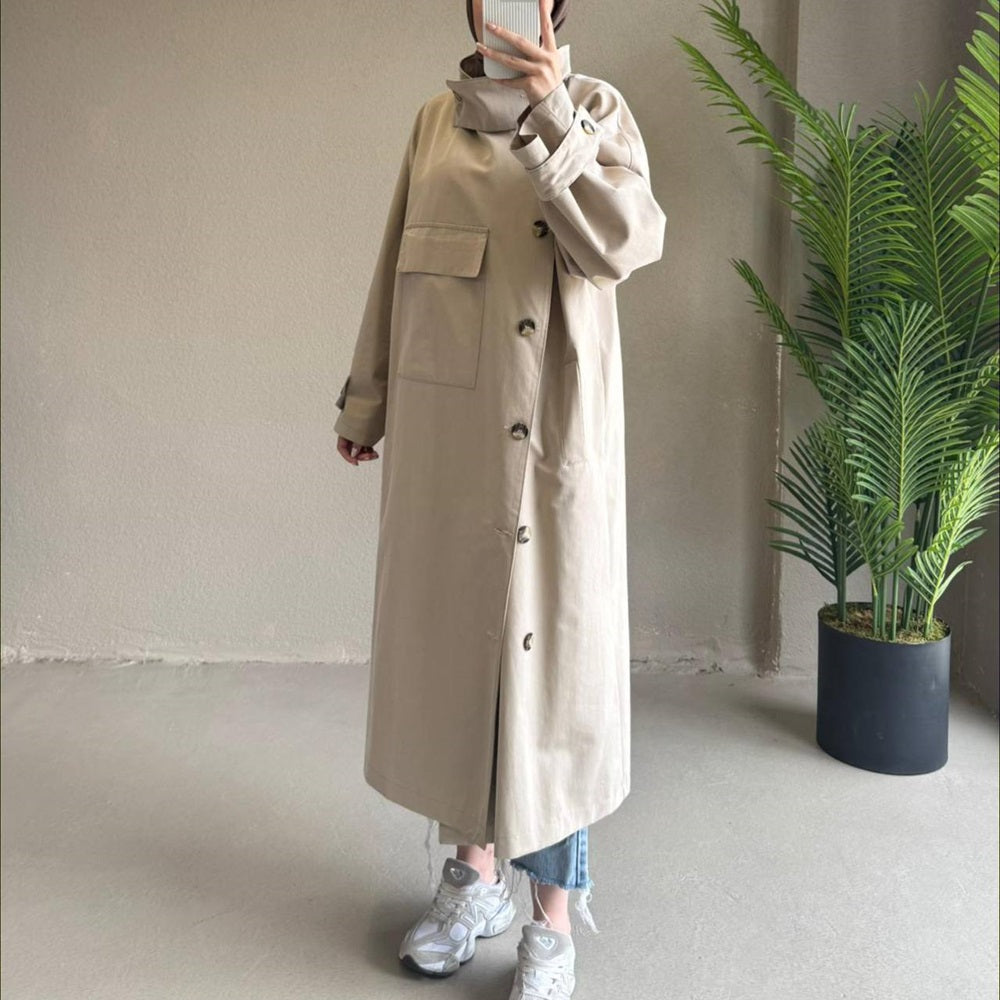 Long Jacket with Pockets