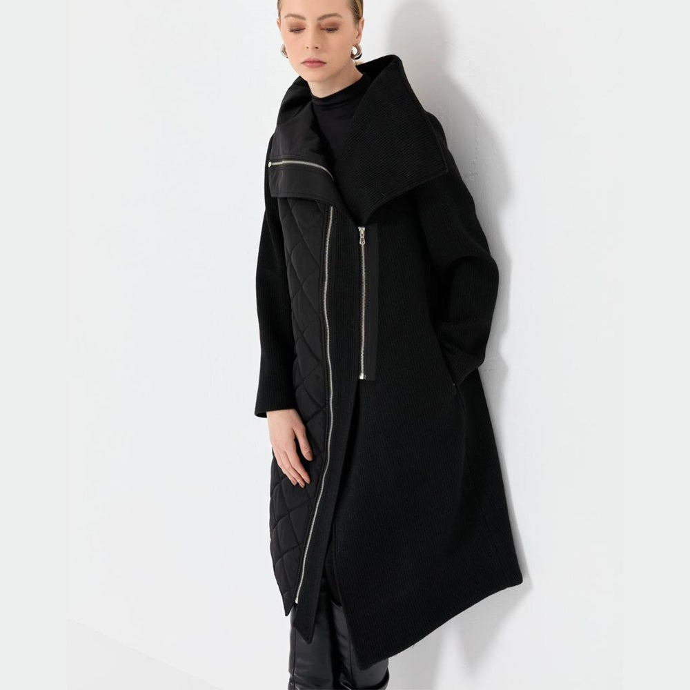 Side Zipper Coat