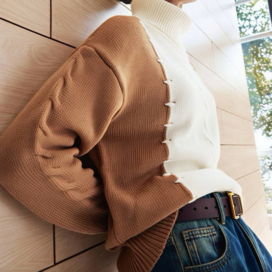 Two Toned Turtleneck