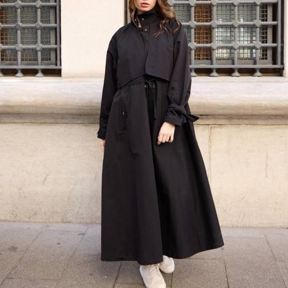 Cotton Trench Coat with Belt