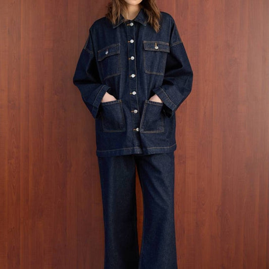 Denim Two Piece Set
