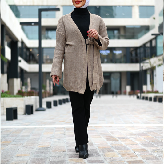 Cardigan with Belt