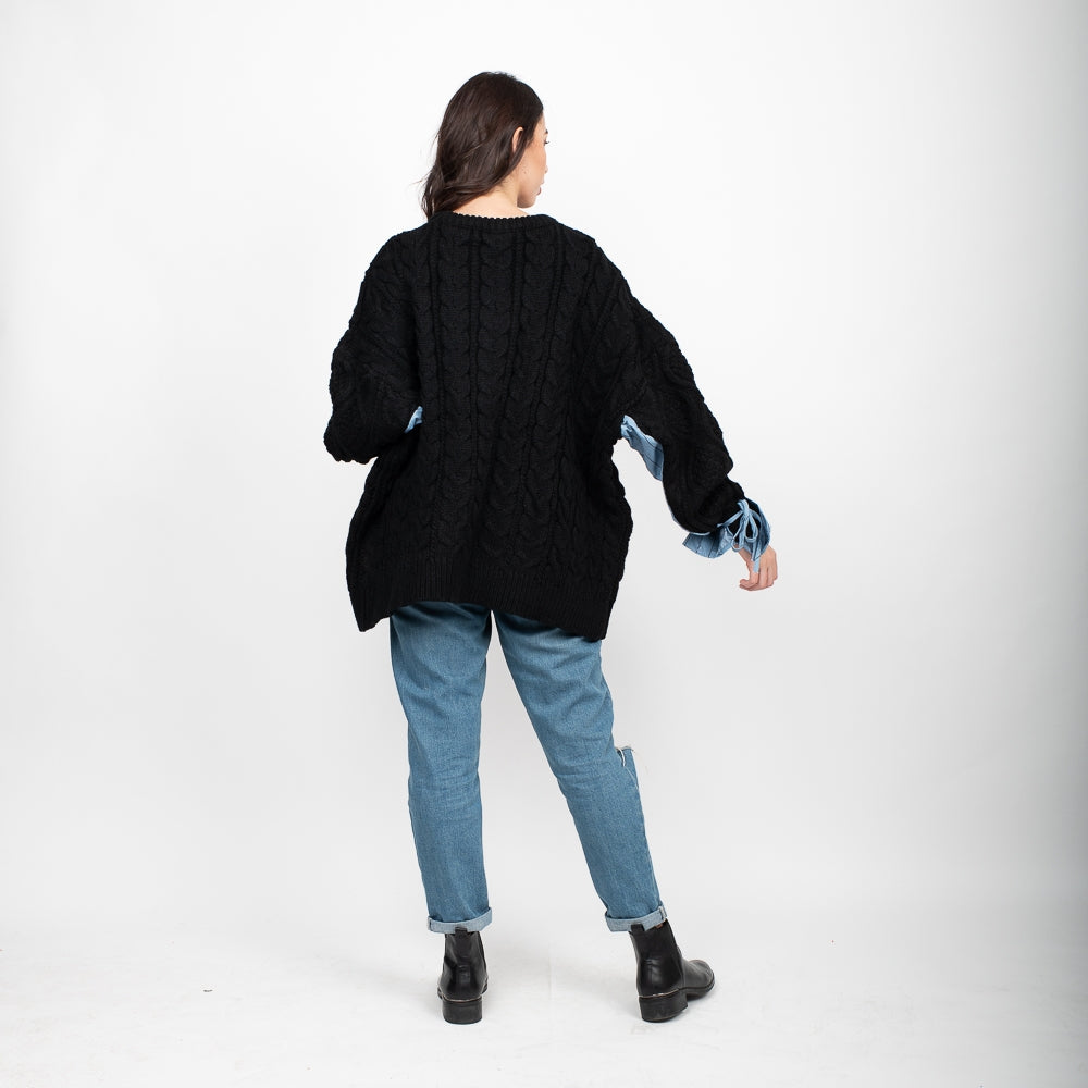 Shirt Patchwork Sweater