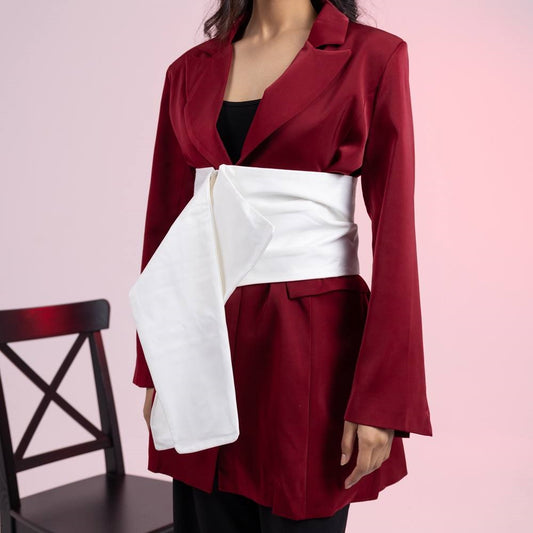 Stylish Blazer with Belt