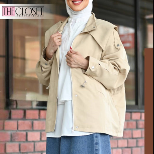 Stylish Short Trench Coat