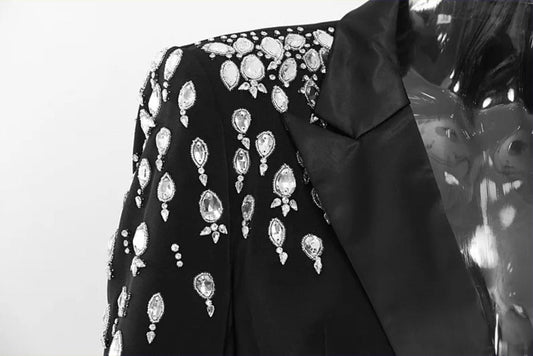 Blazer With Crystals