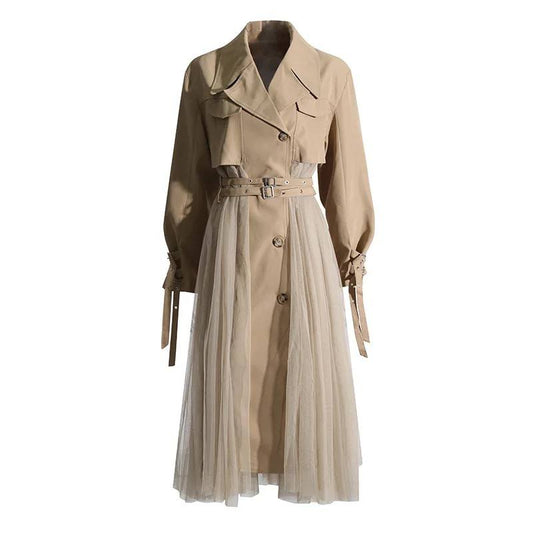 Mesh Trench Coat