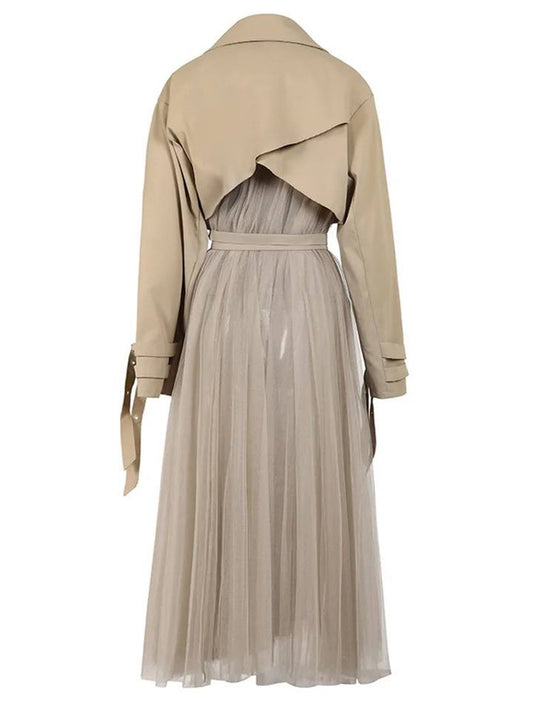 Mesh Trench Coat