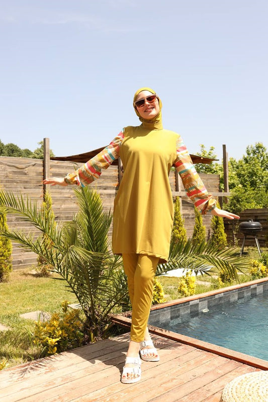 5 Pieces Set Burkeni with Colored Sleeves