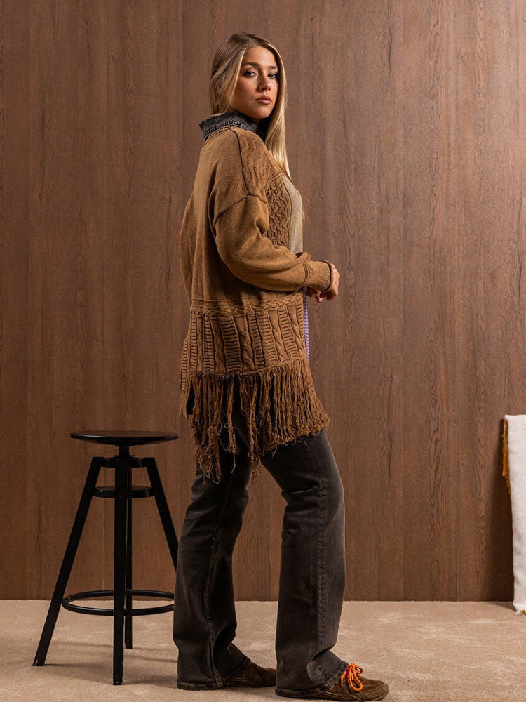 Collared Jeans Sweater