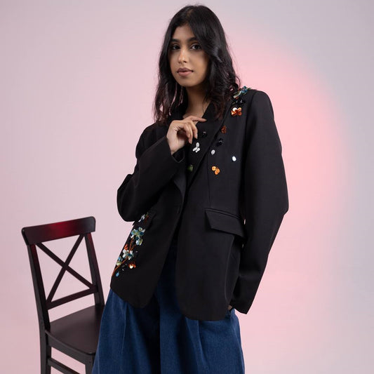 Blazer with Sequins