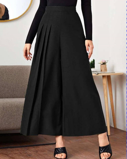Pleated Wide Leg Pants