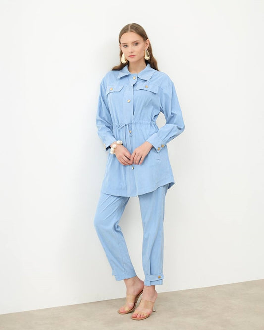 Belted Two Piece Set