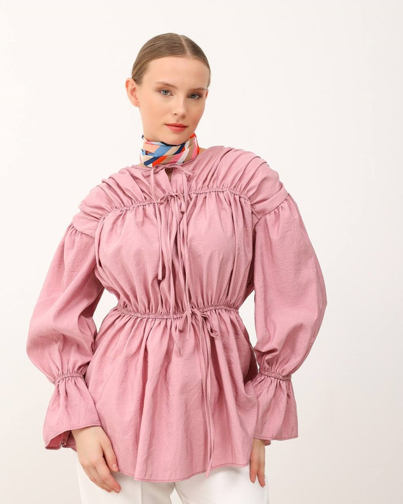 Shirt With Puffed Sleeves