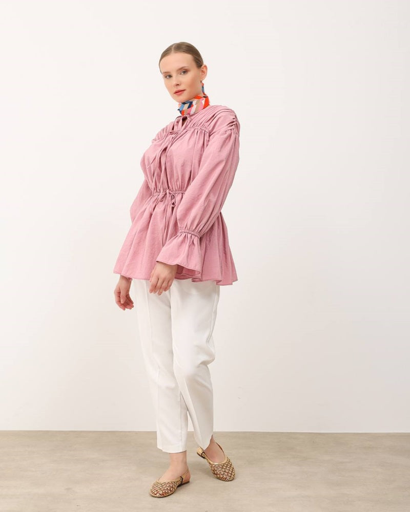 Shirt With Puffed Sleeves