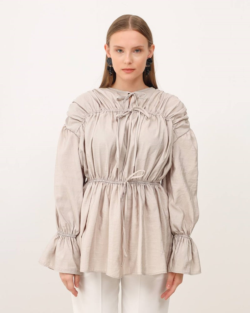 Shirt With Puffed Sleeves