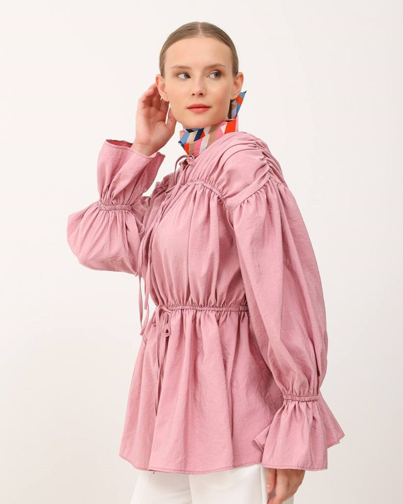Shirt With Puffed Sleeves