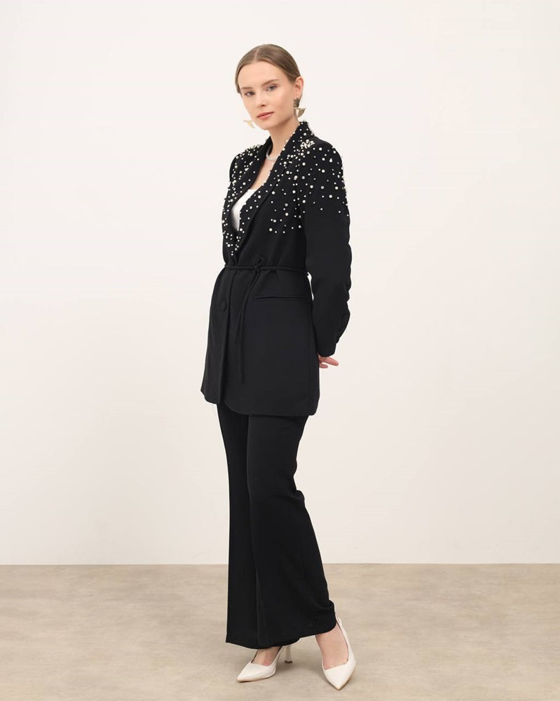 Full Set (Blazer with Pearls & Pant)