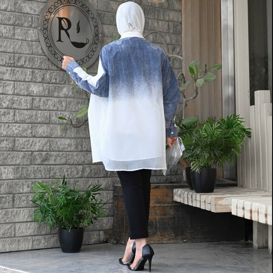 Ombre Shirt w/ Crystals