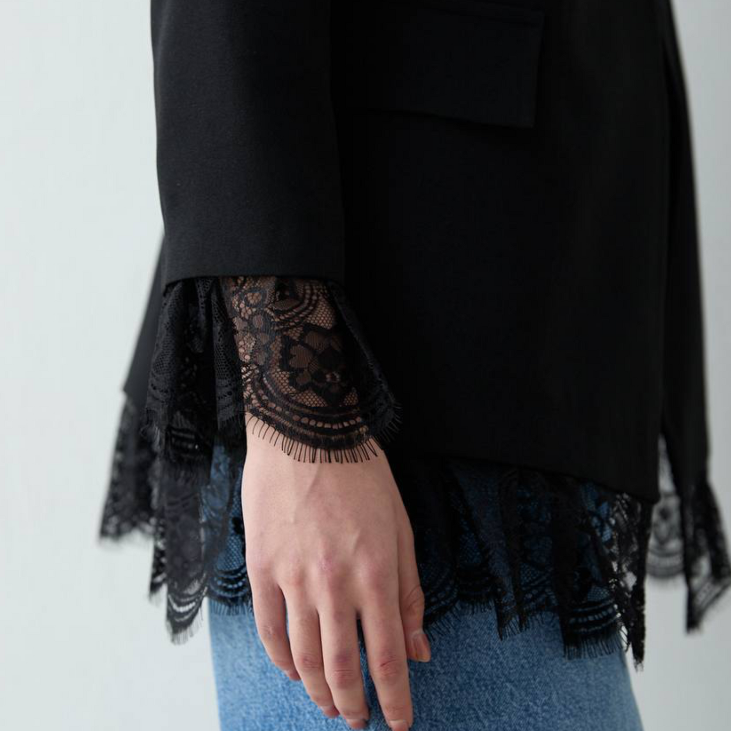 Blazer With Lace