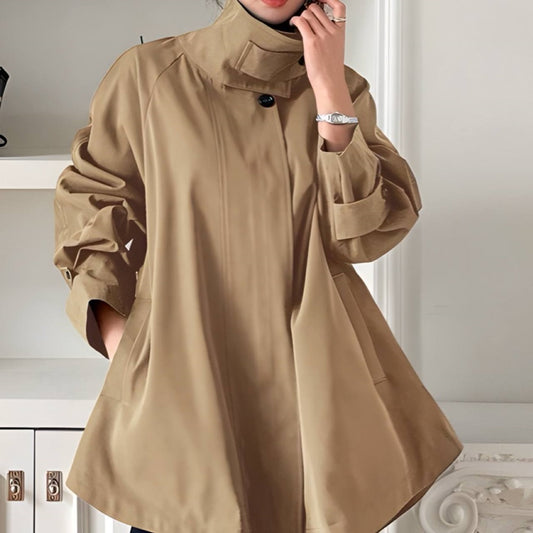 Zippered Jacket with Button