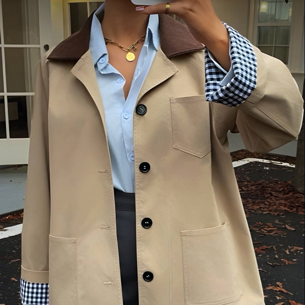 Jacket with Brown Collar