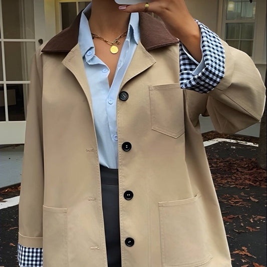 Jacket with Brown Collar