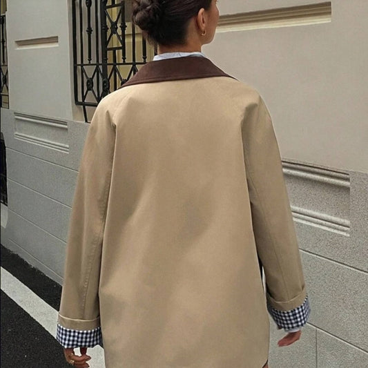 Jacket with Brown Collar