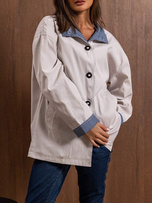 Beige Jacket with Buttons