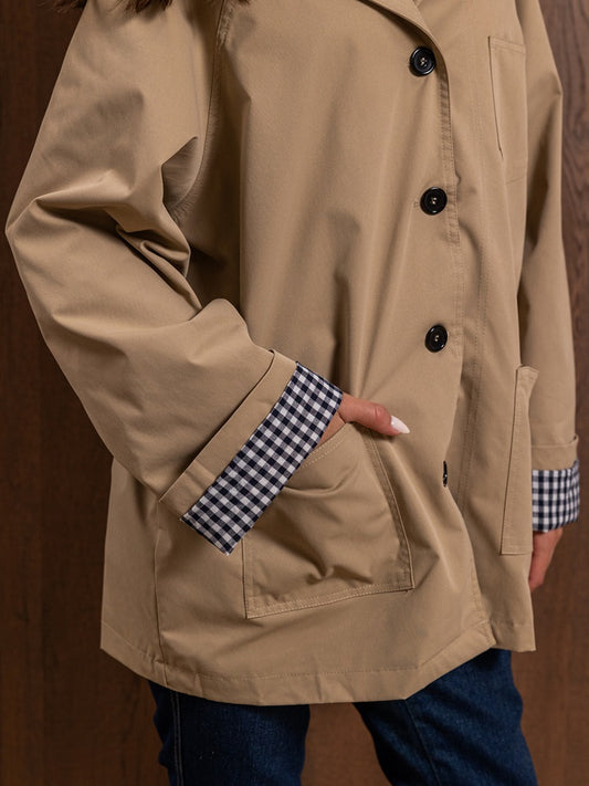 Jacket with Brown Collar