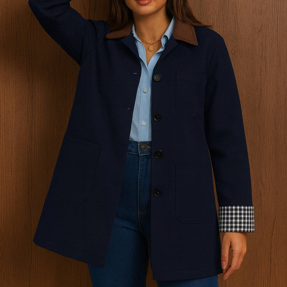 Jacket with Brown Collar