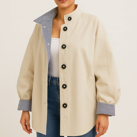 Beige Jacket with Buttons