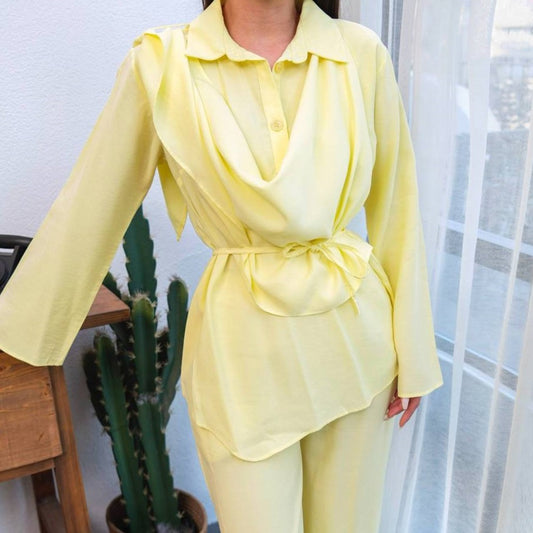 Stylish Butter Yellow Set