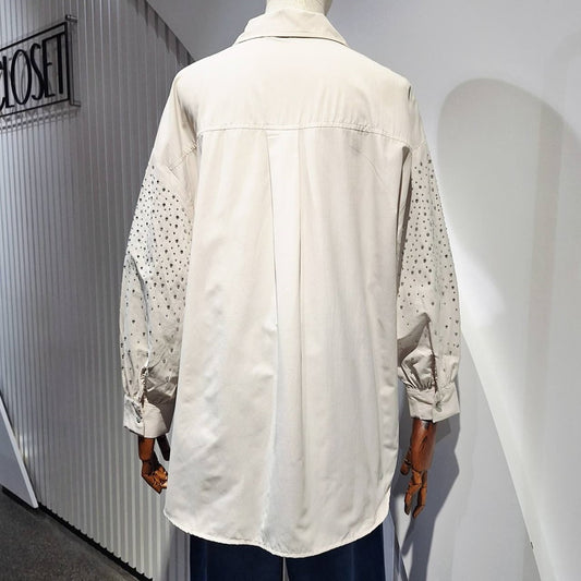 Shirt with Stones on Sleeves