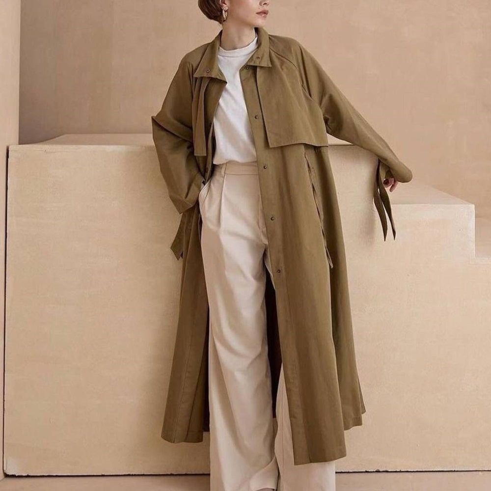 Trench Coat with Tie