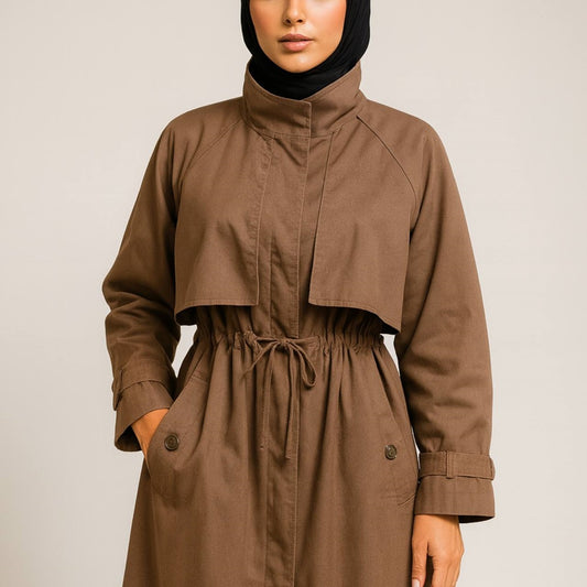 Trench Coat with Tie