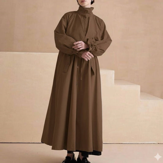 Cotton Trench Coat with Belt