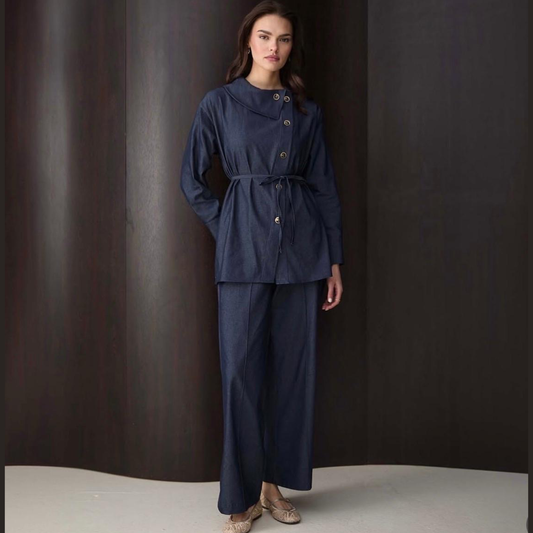 Light Jeans Two Piece Set