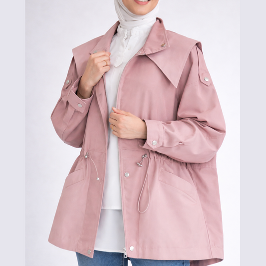 Stylish Short Trench Coat