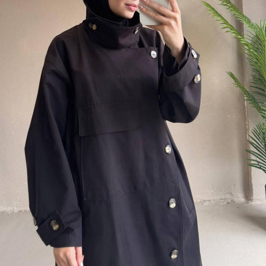 Long Jacket with Pockets