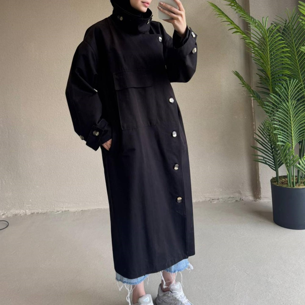 Long Jacket with Pockets